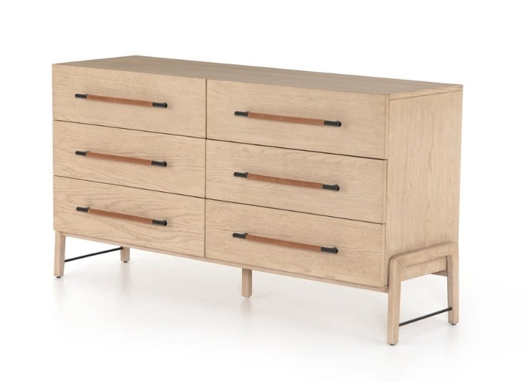 Dale 63" 6 Drawer Dresser - Yucca Oak - Classic Carolina Home