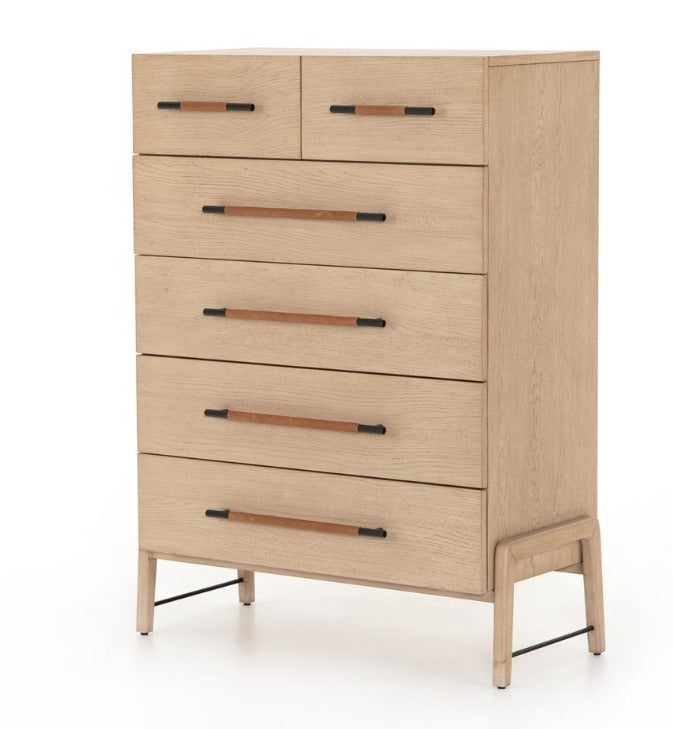 Dale 37" 6 Drawer Tall Dresser - Yucca Oak - Classic Carolina Home