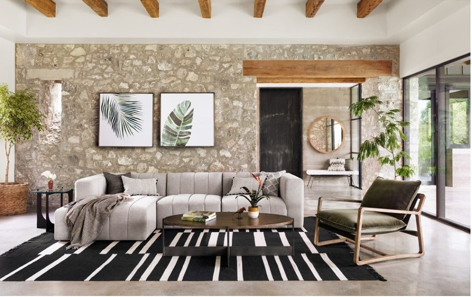 Adam Oak Lounge Chair - Olive + Oak – Classic Carolina Home