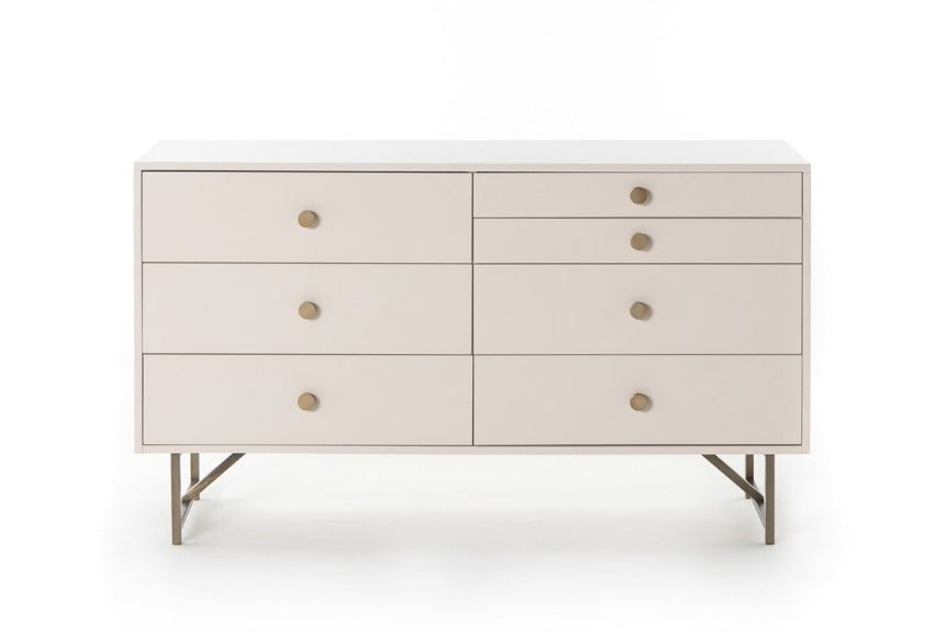 Vaughn 58" 7 Drawer Dresser - Alabaster - Classic Carolina Home