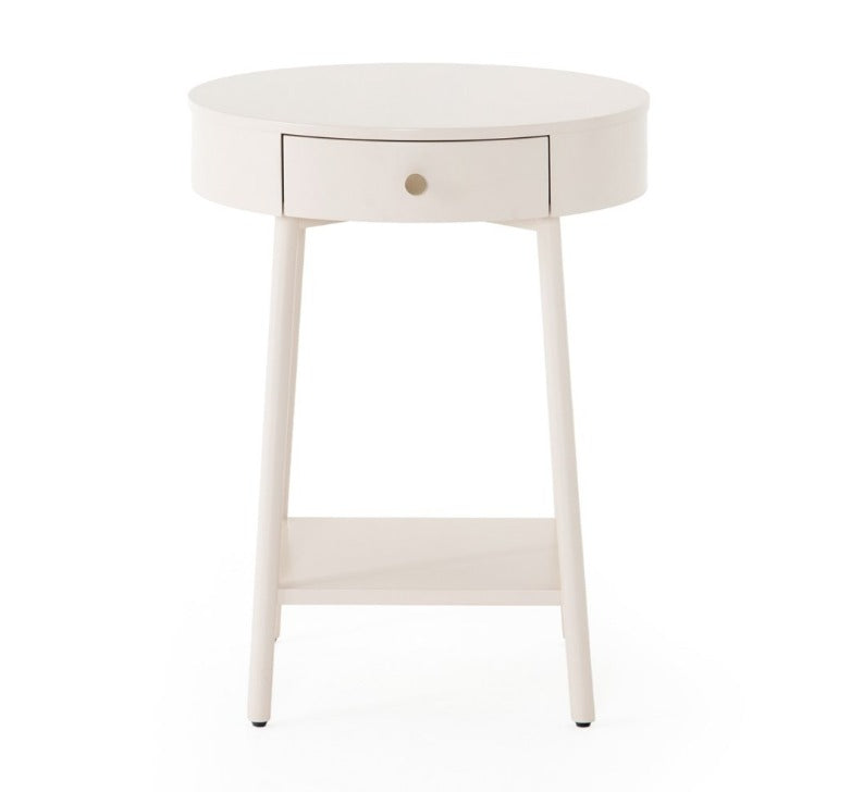 Vaughn 20" Nightstand - Alabaster - Classic Carolina Home