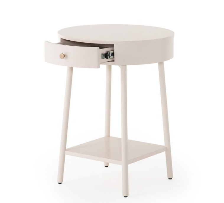 Vaughn 20" Nightstand - Alabaster - Classic Carolina Home