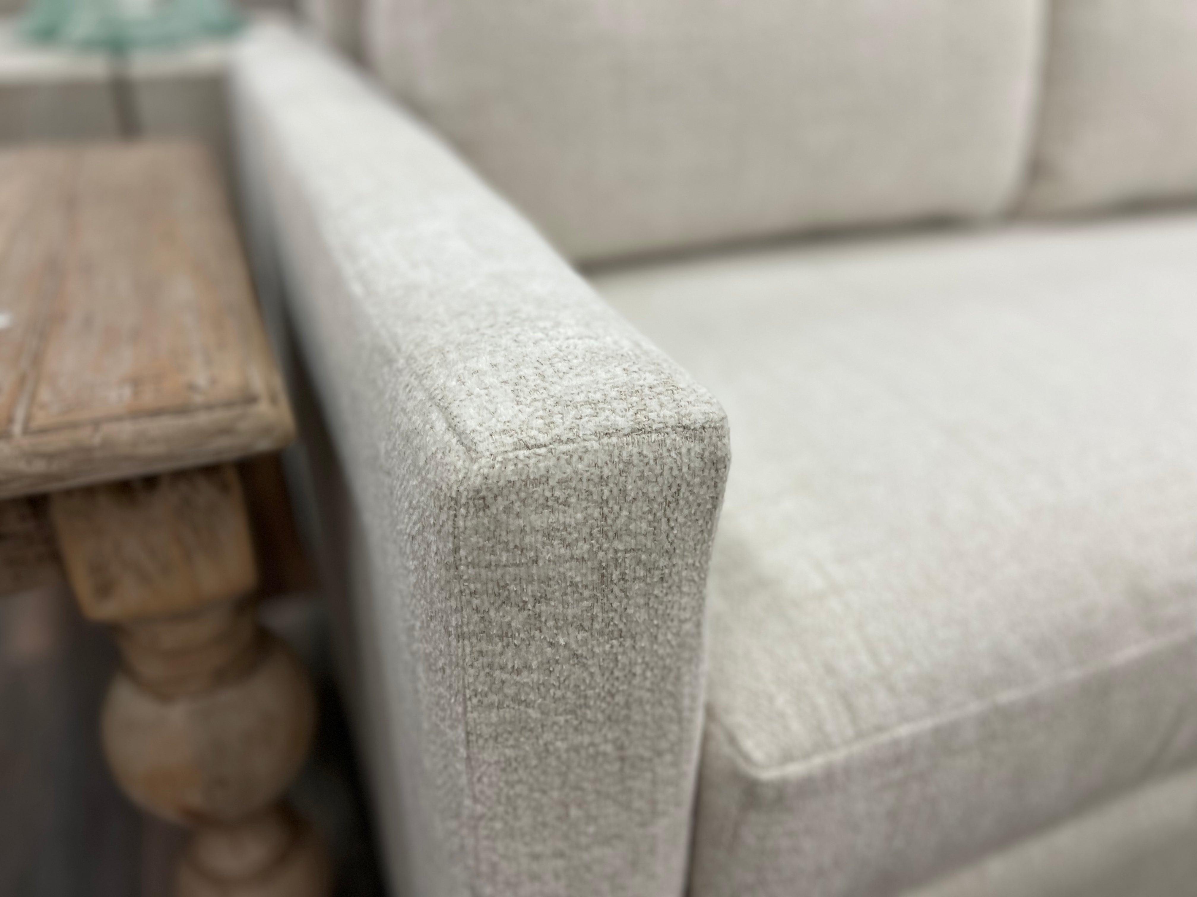 Glenda Quick Ship 130" Sofa + Right Arm Chaise - Cloud