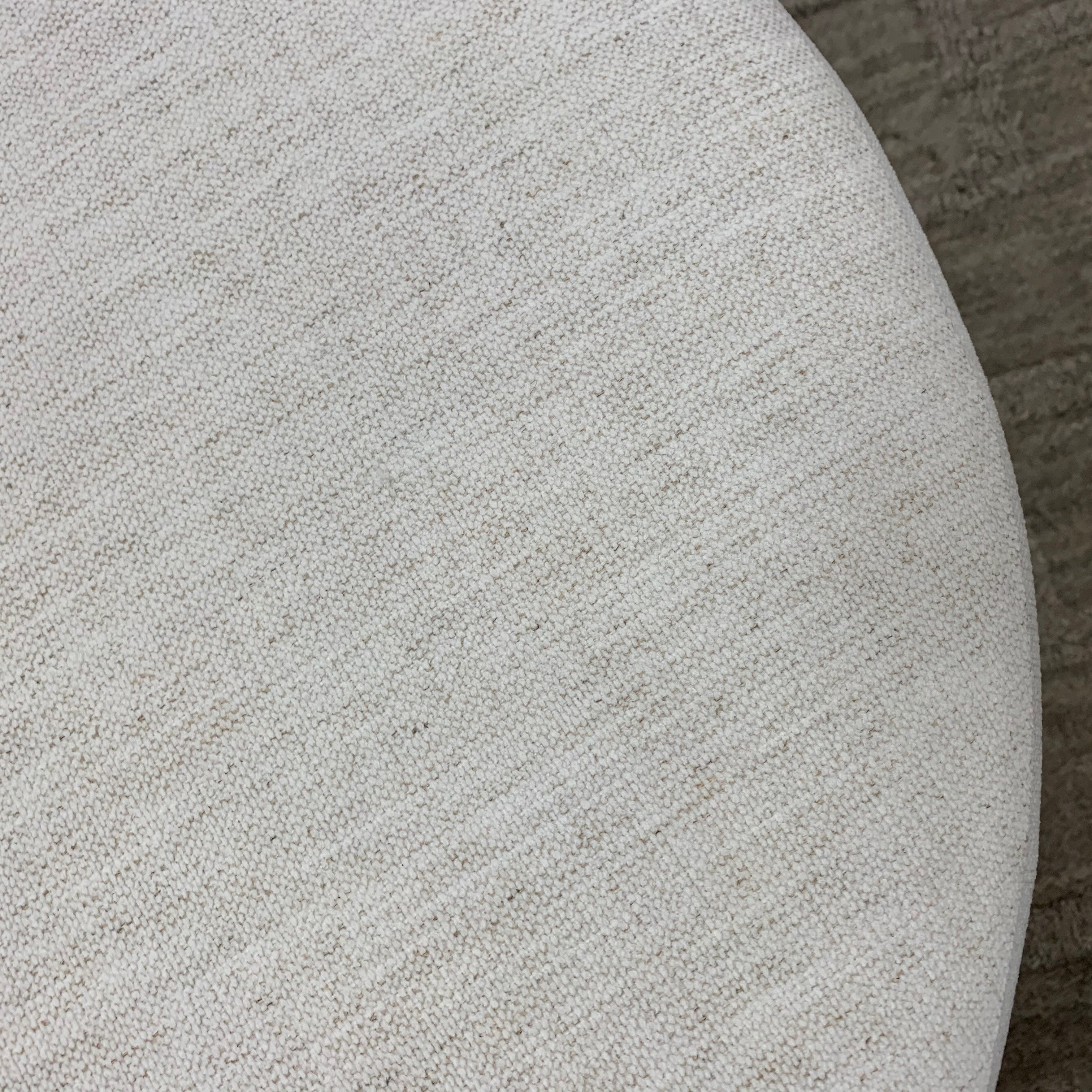 Chad Express Ship 24" Ottoman - Crypton Natural Linen - Classic Carolina Home