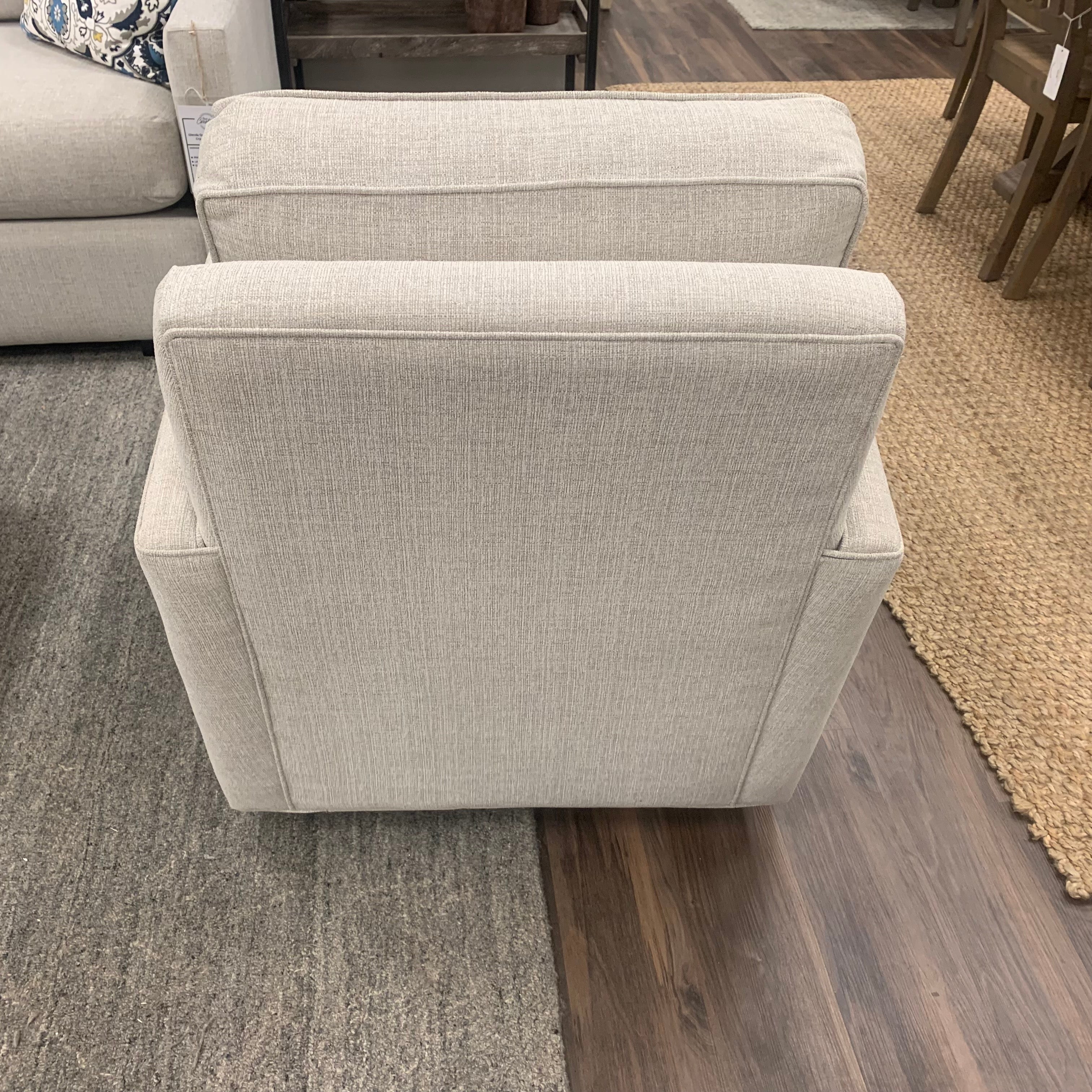 Matthew Quick Ship 30" Swivel Glider - Crypton Quicksilver - Classic Carolina Home