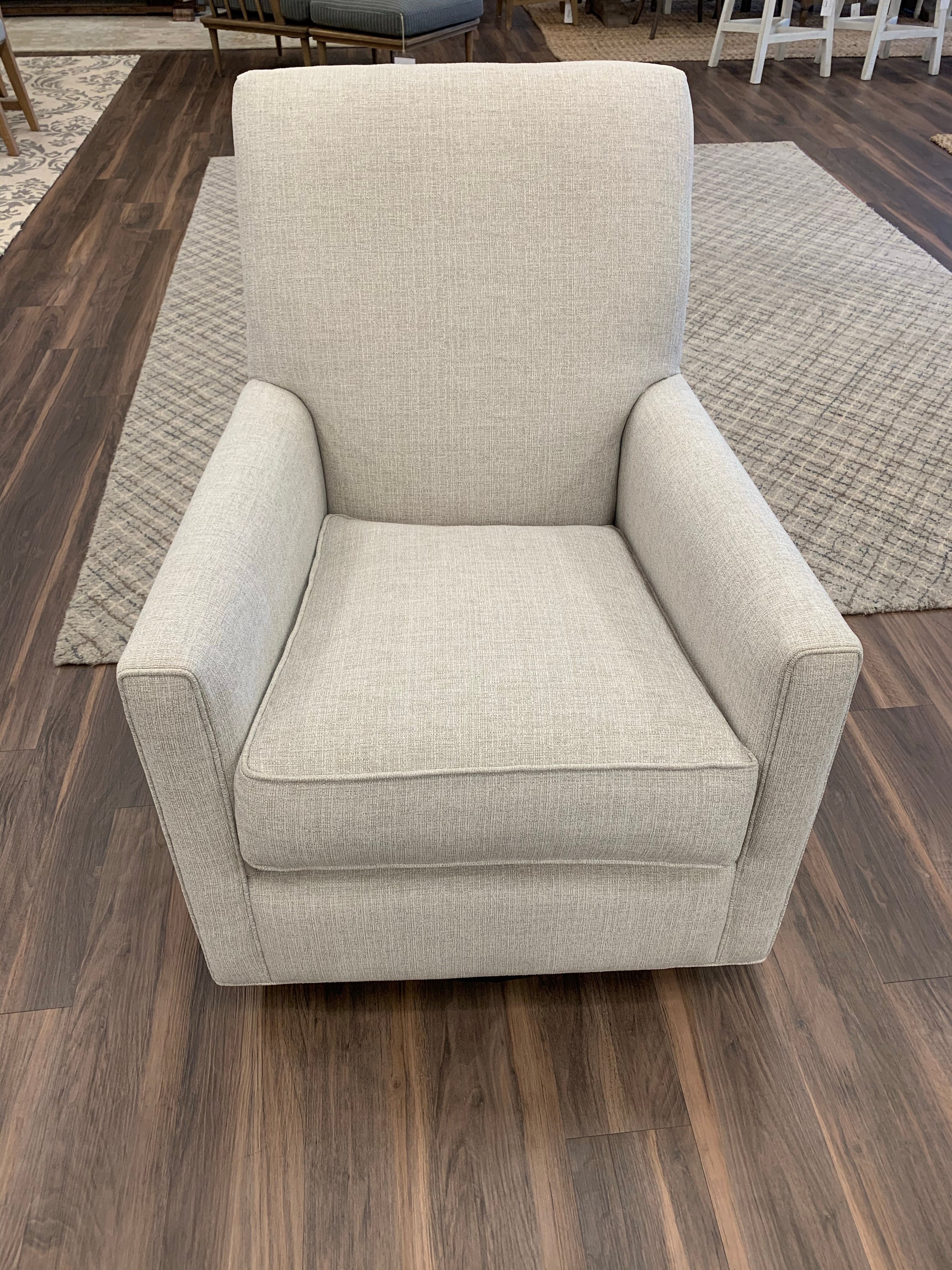 Marcy 30" Swivel Glider - Crypton Quicksilver - Classic Carolina Home