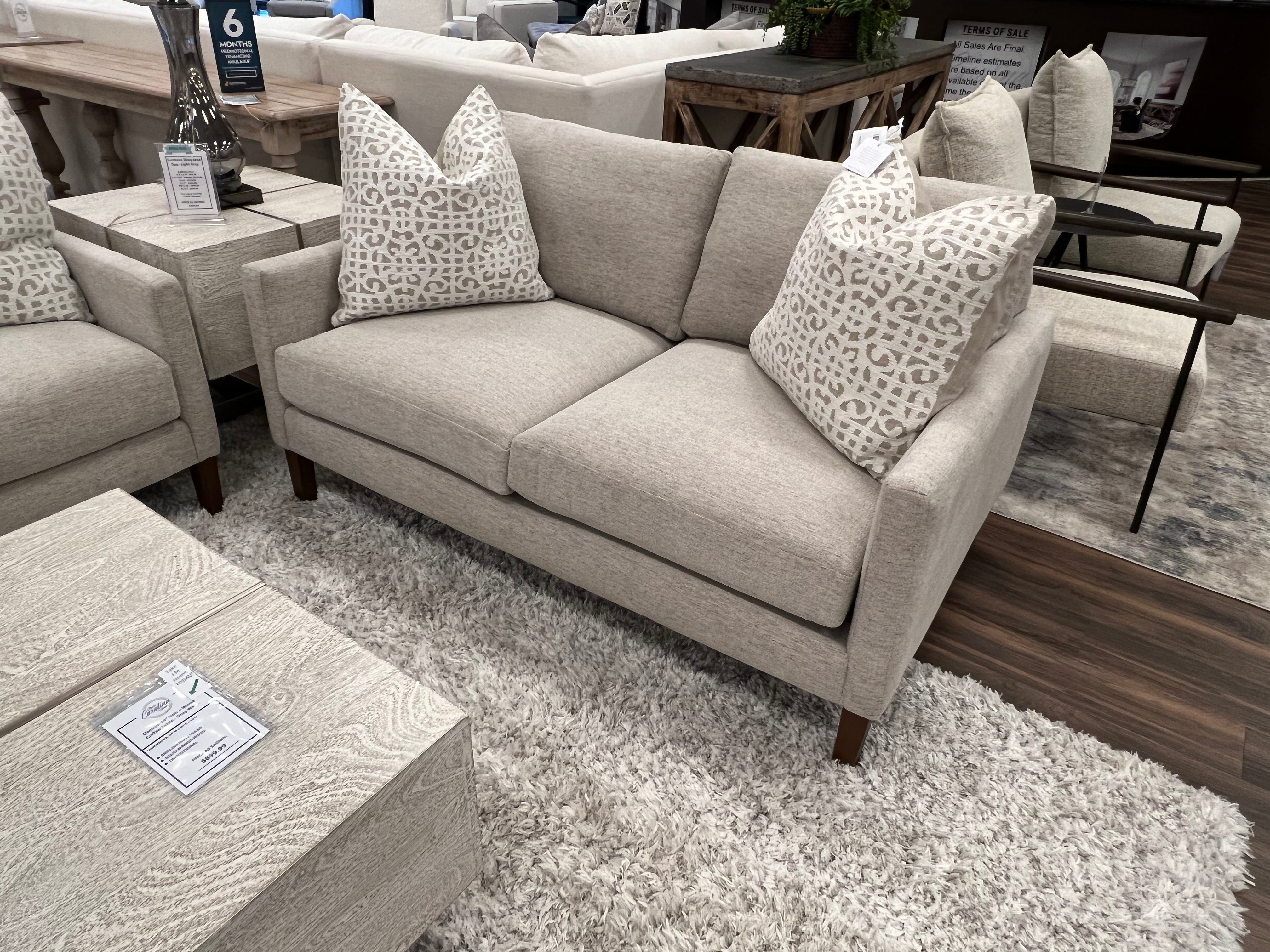 Chelsea Quick Ship 59" 2 Cushion Loveseat - Performance Greige