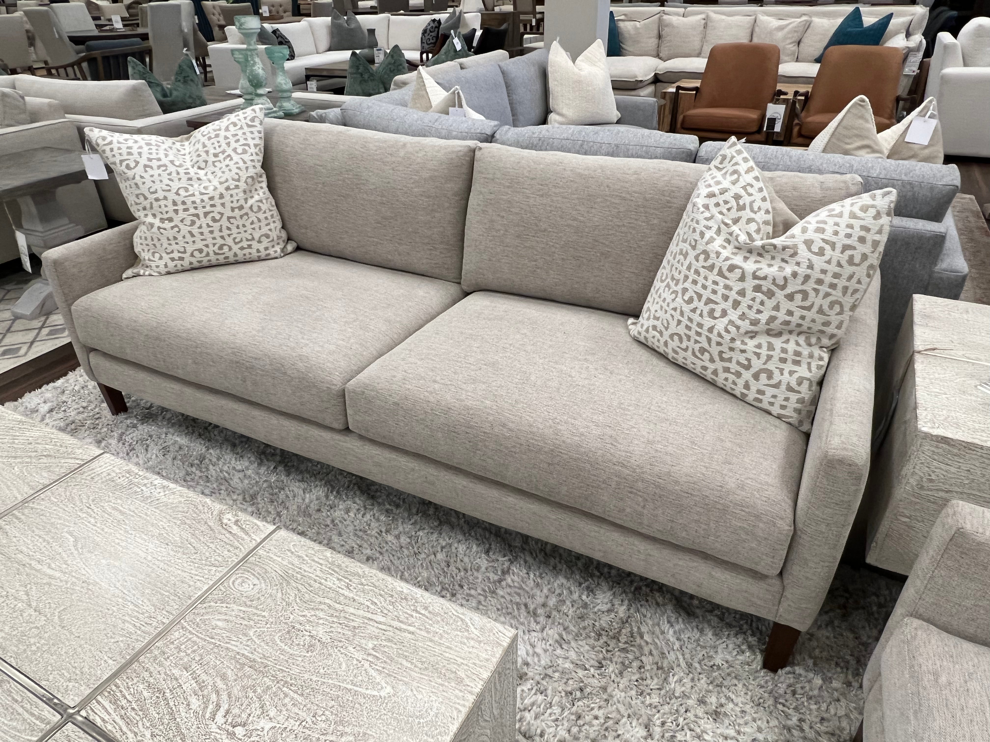 Chelsea Quick Ship 86" 2 Cushion Sofa - Performance Greige