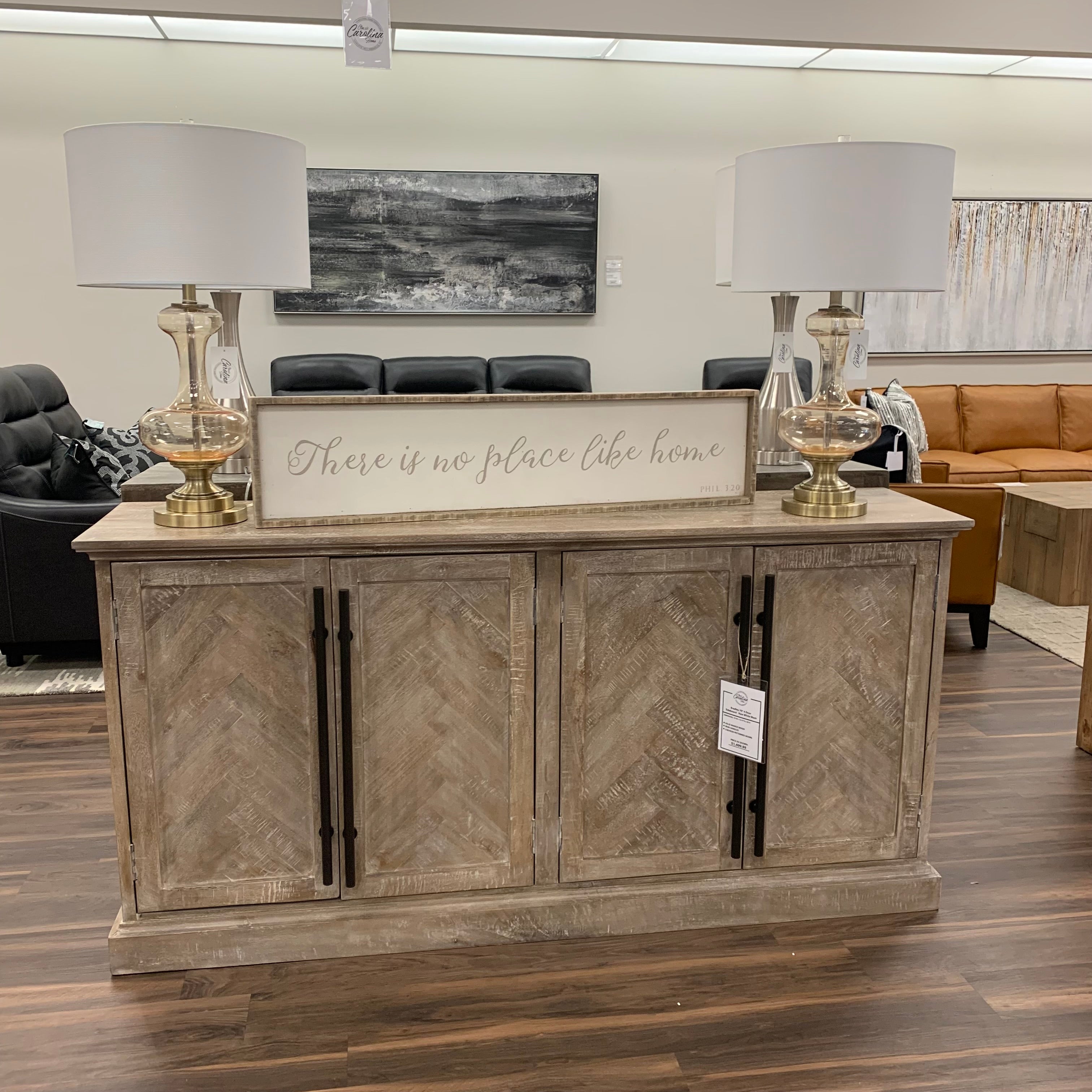 Bradley 70" 4 Door Sideboard - New White Wash