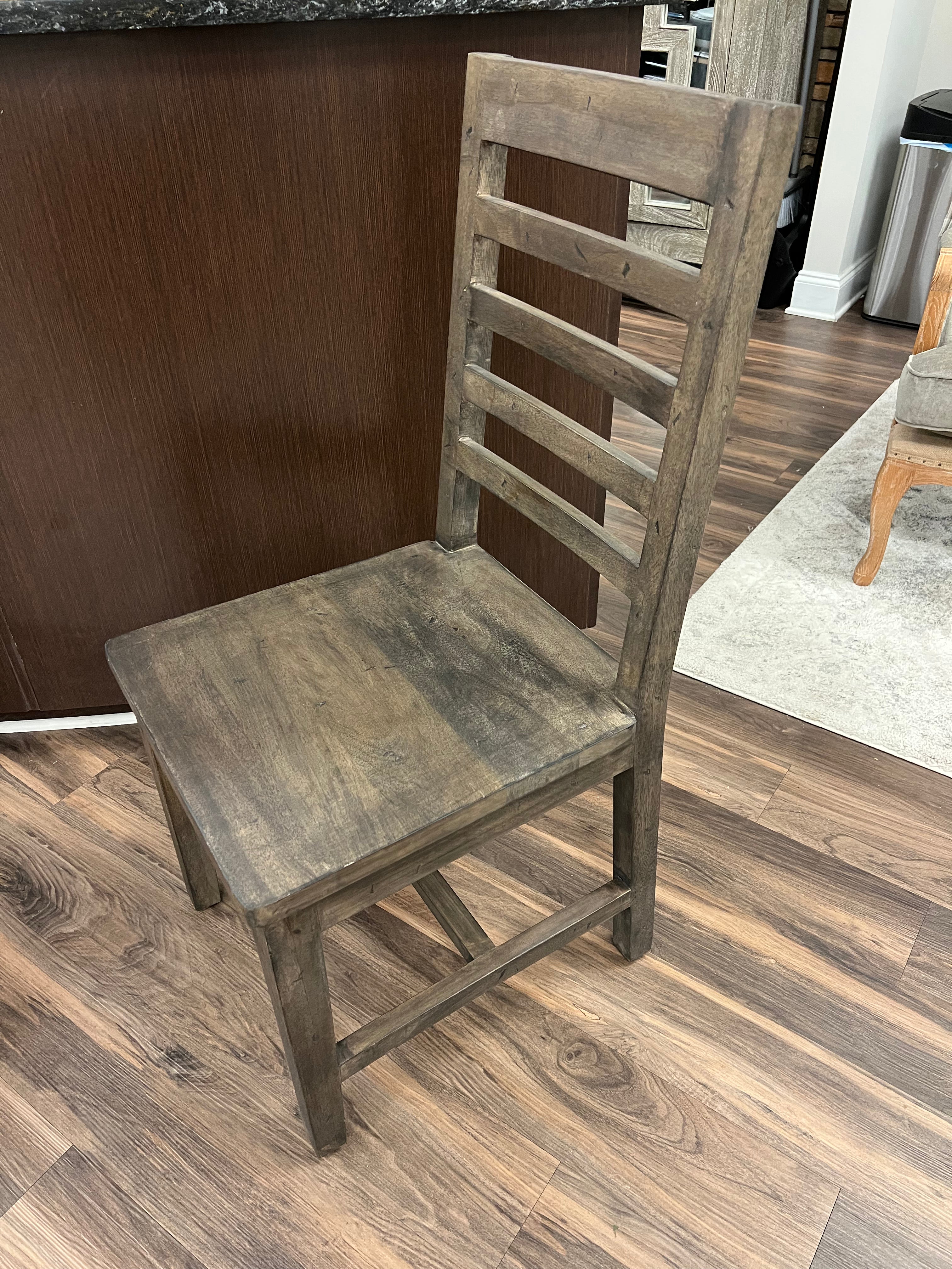 Matthew Slat Back Dining Chair - Distressed Natural