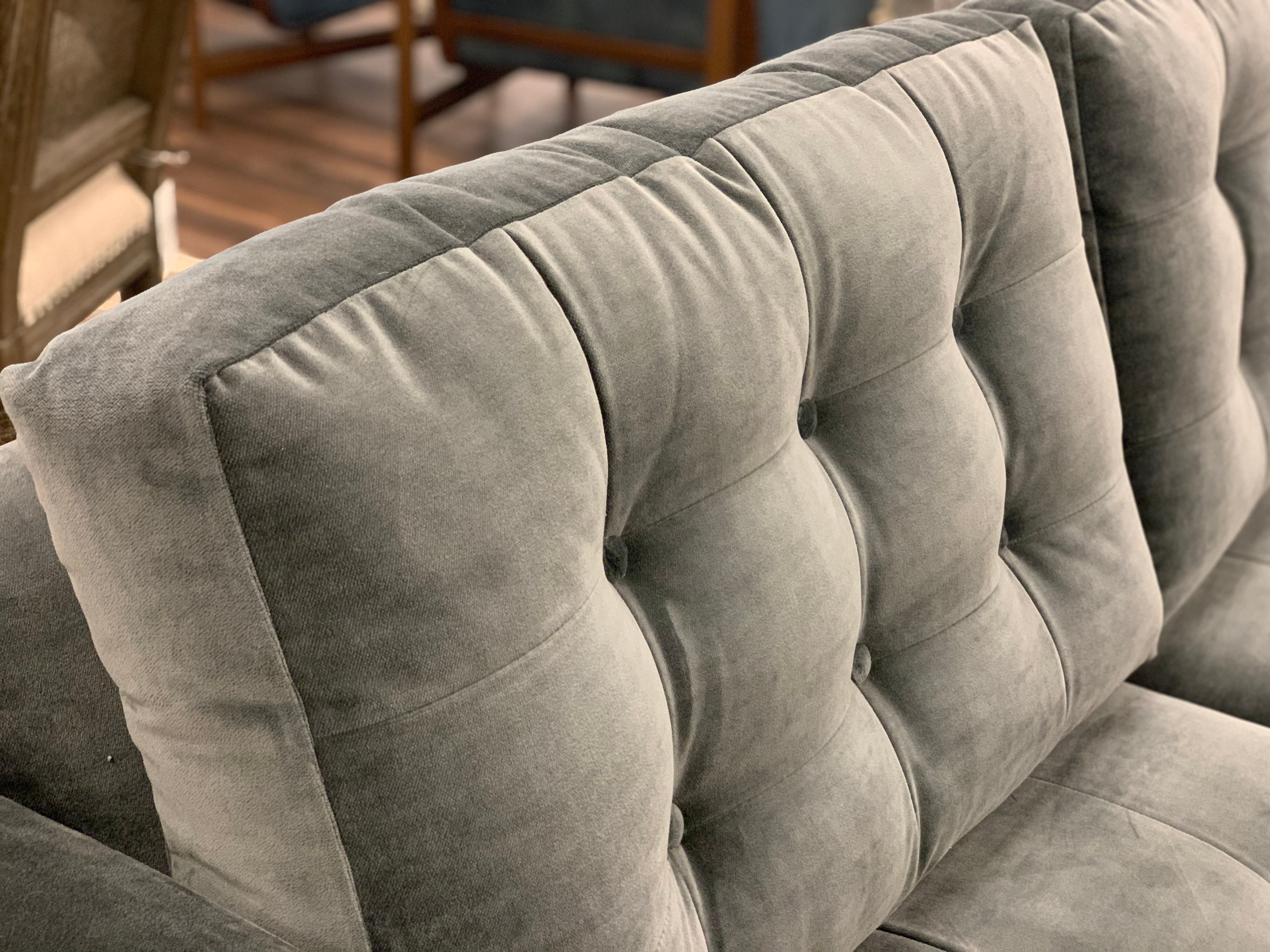 Josh Express Ship 70" 2 Cushion Loveseat - Steel Gray Velvet