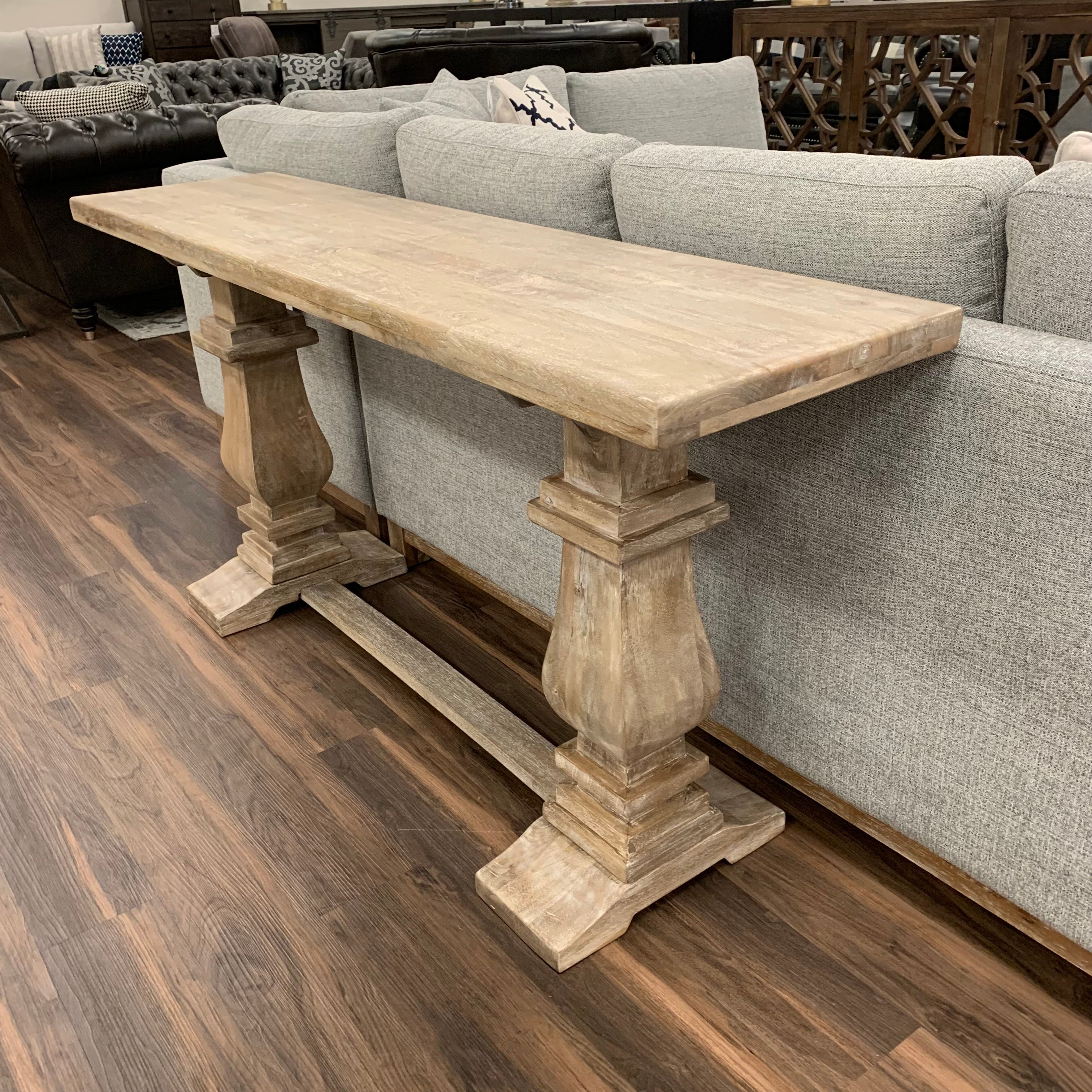 Sardis 63" Console Table - White Wash - Classic Carolina Home