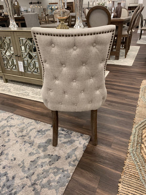 Anna Tufted Dining Chair - Almond + Driftwood - Classic Carolina Home