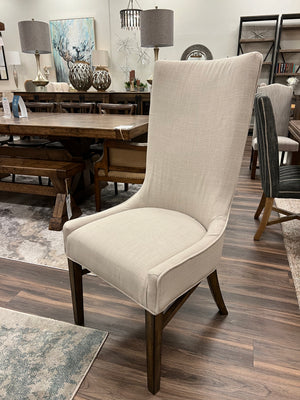 Branson Dining End Chair - Natural Linen + Earth