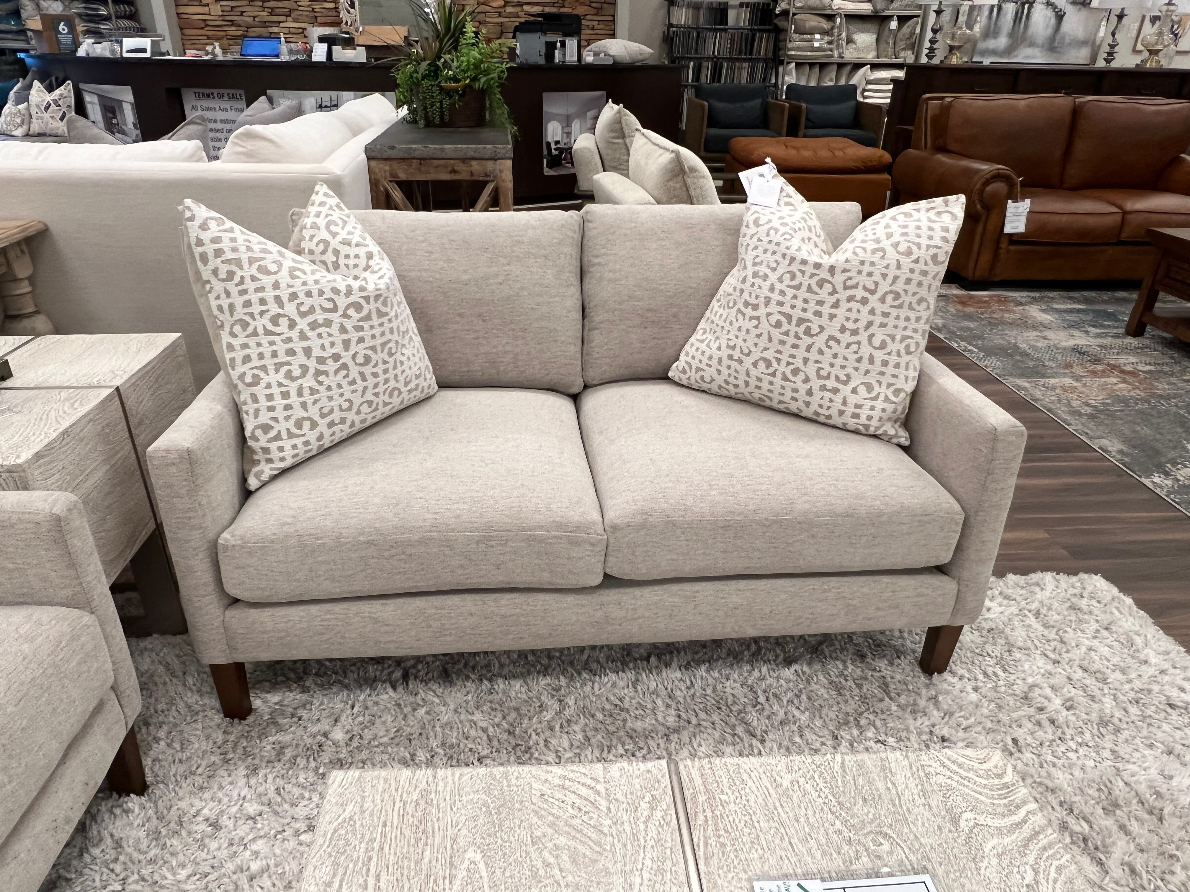 Chelsea Quick Ship 59" 2 Cushion Loveseat - Performance Greige