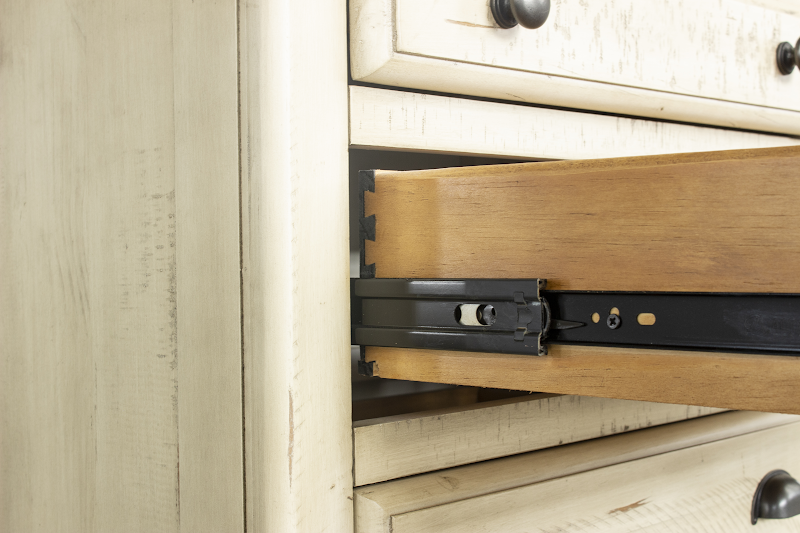 Toccoa 27" Three Drawer Nightstand - Distressed Wheat