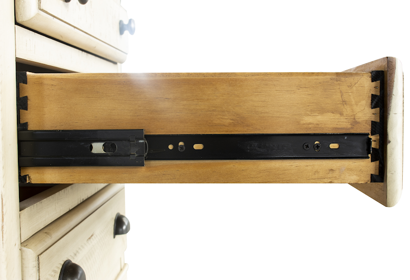 Toccoa 27" Three Drawer Nightstand - Distressed Wheat