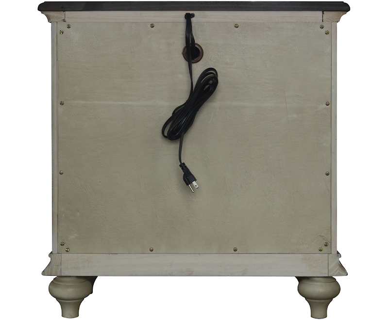 Toccoa 27" Three Drawer Nightstand - Distressed Wheat