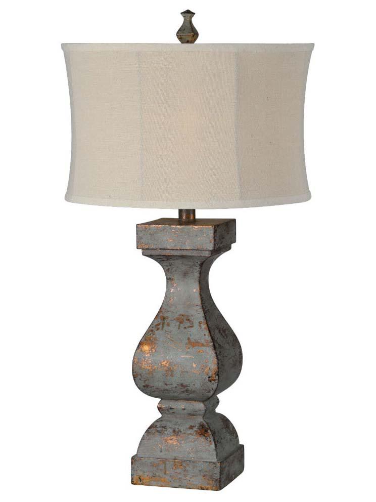 Eloise 32" Table Lamp - Gray Wash - Classic Carolina Home