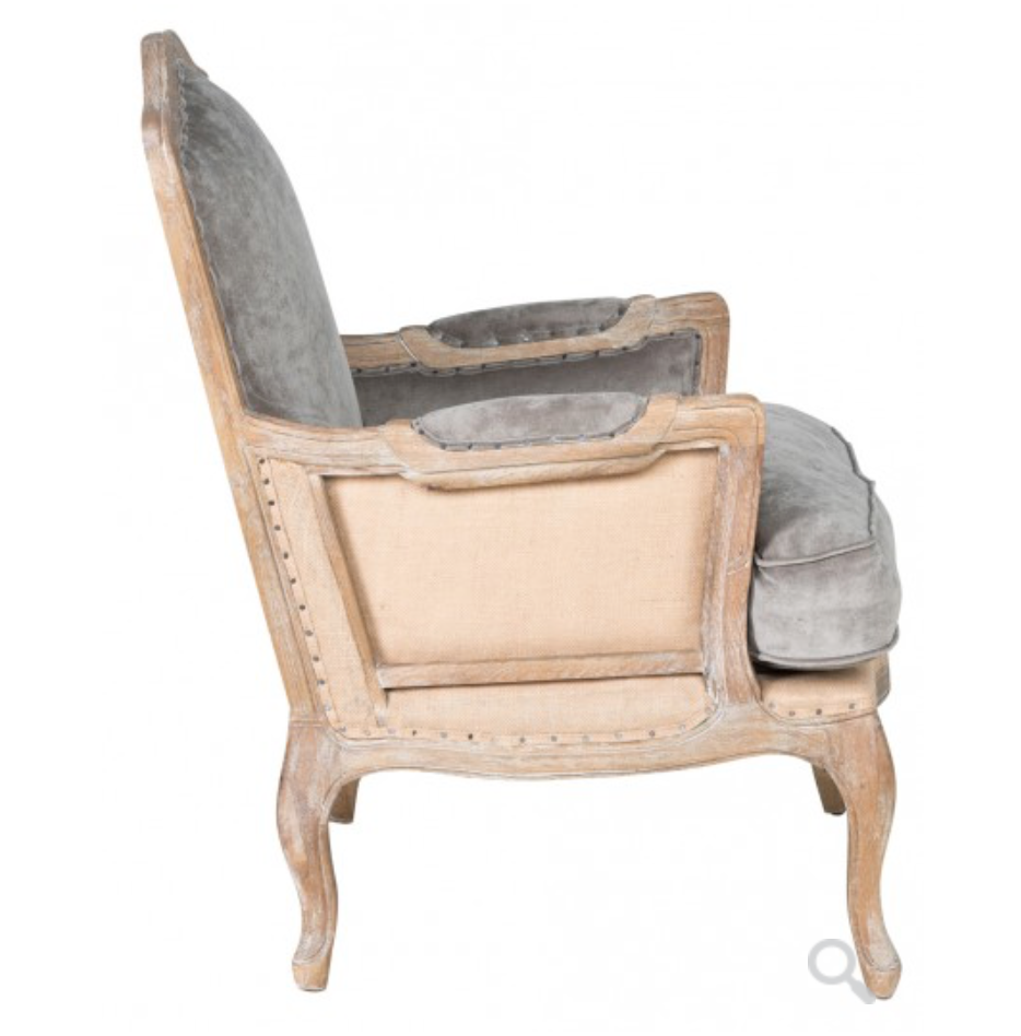 Blair Club Chair - Platinum - Classic Carolina Home