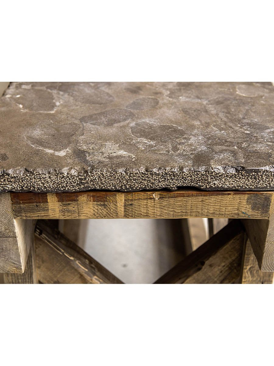 Marlena 100" Blue Stone Top Console Table - Classic Carolina Home