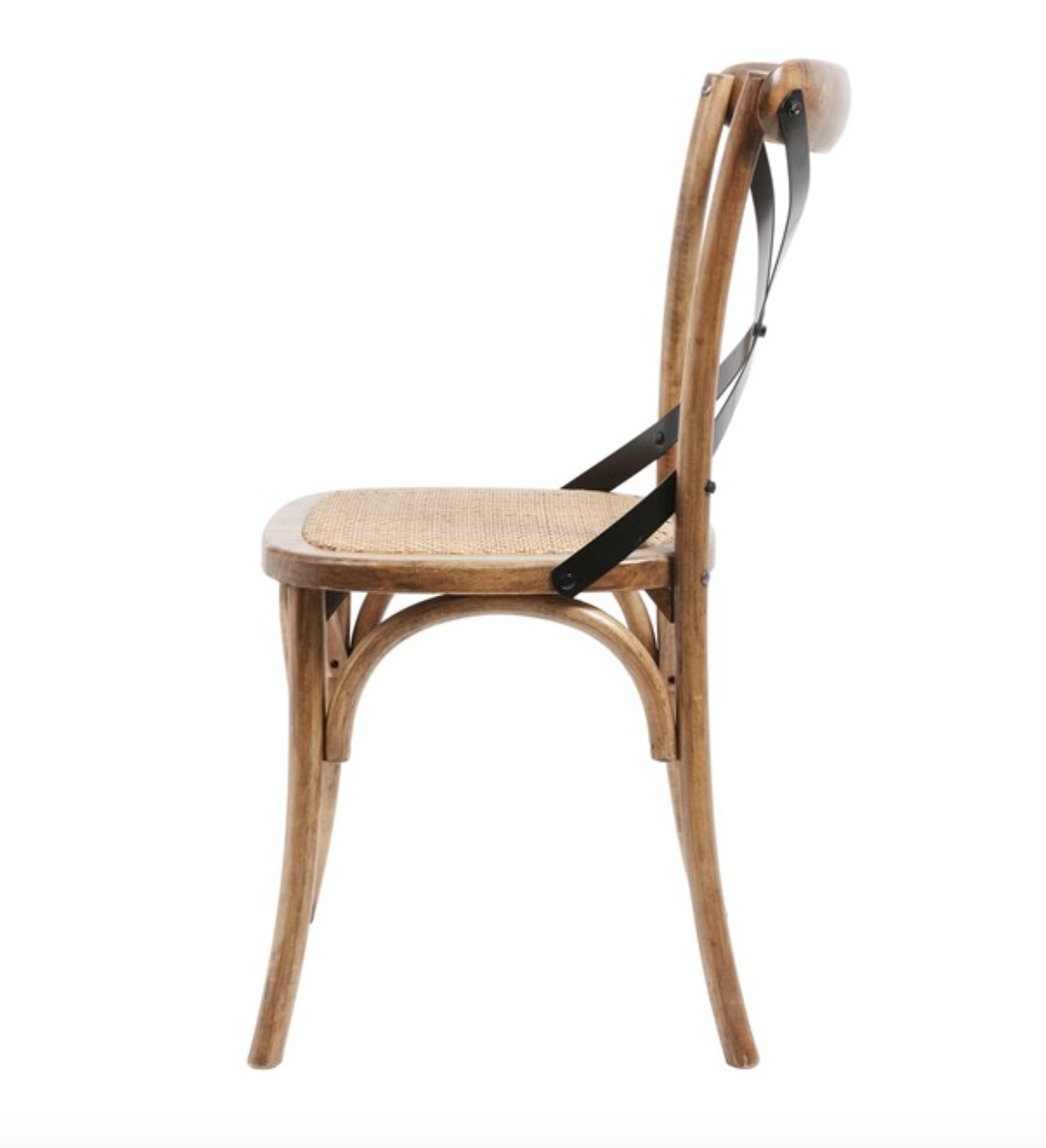 Brady X-Back Chair - Medium Brown - Classic Carolina Home
