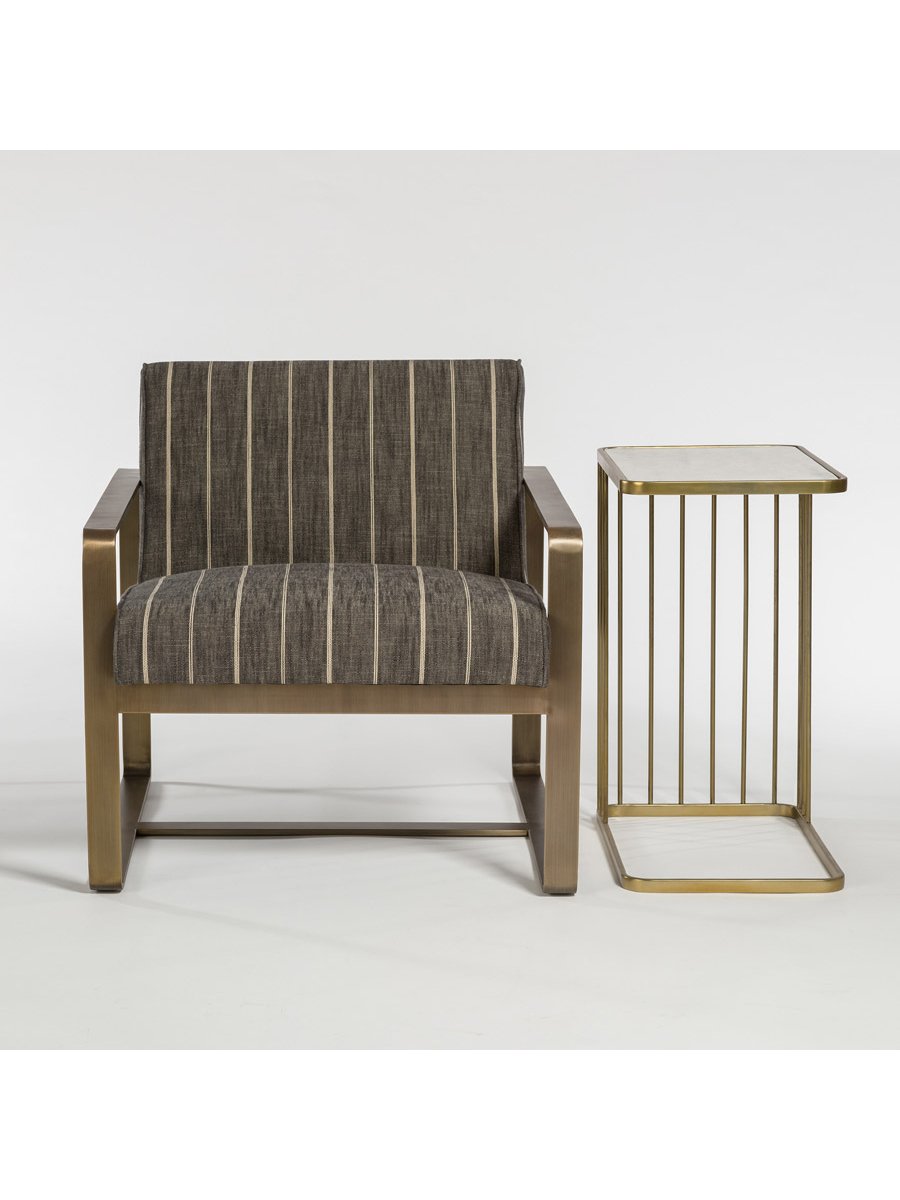 Exeter Marble & Brass Nesting Tables - Set of 2 - Classic Carolina Home