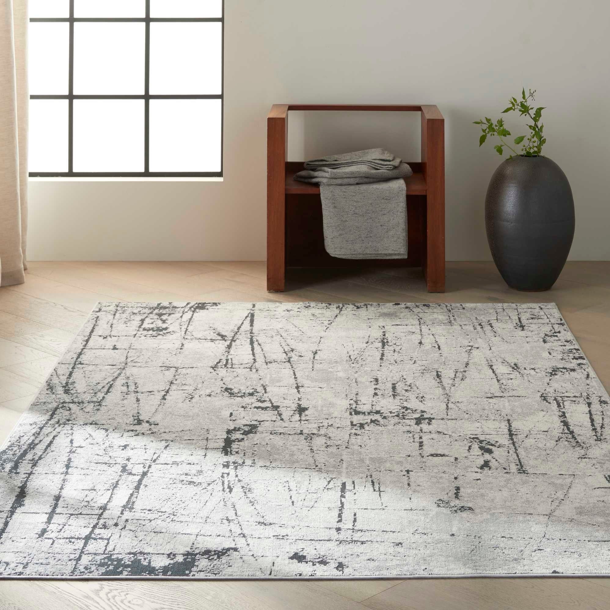 Stratus Area Rug - Ivory/Grey