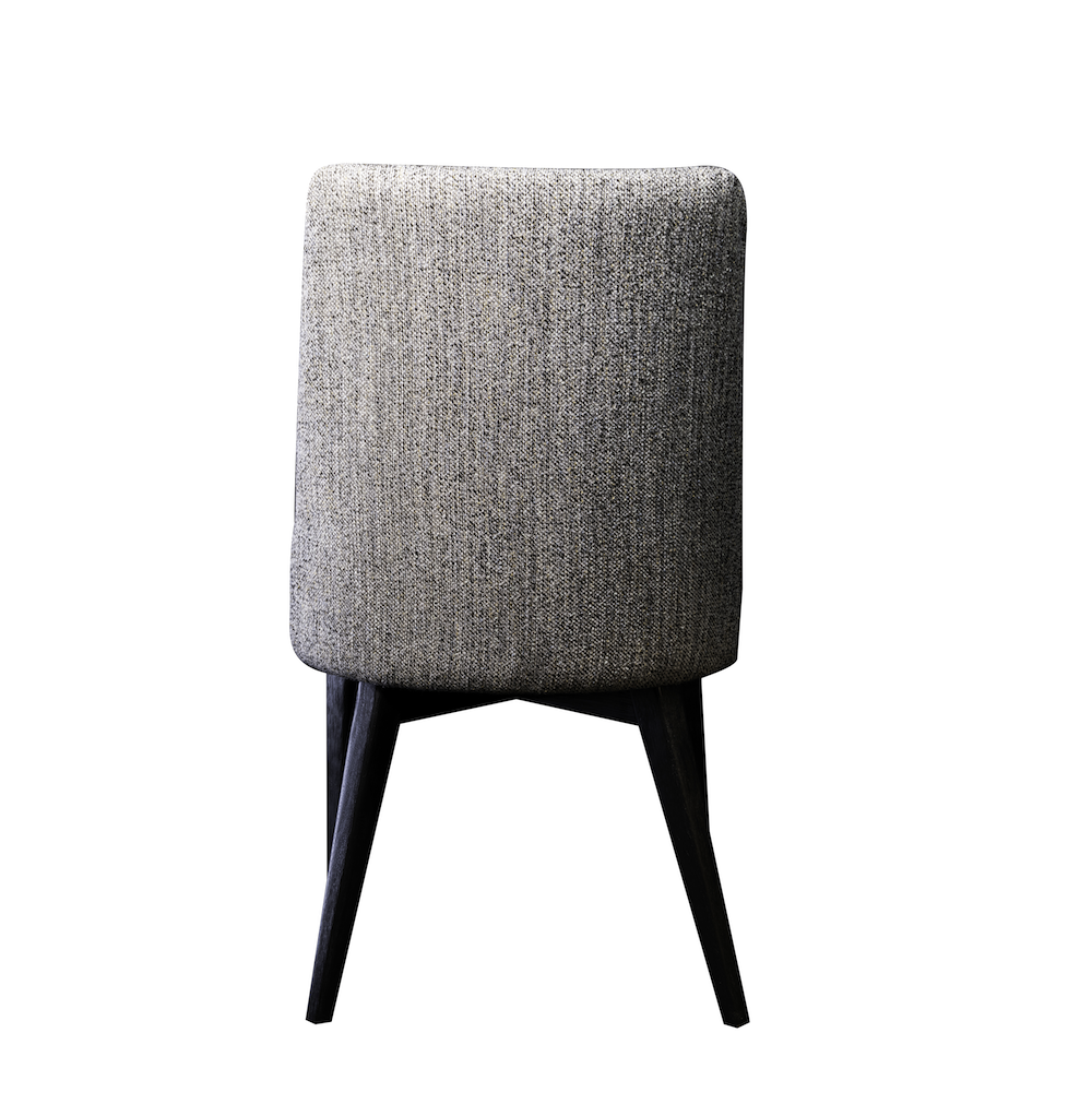 Nicole Oak Dining Chair - Stone + Onyx