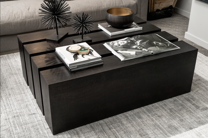 Caden 54" Coffee Table - Ebony