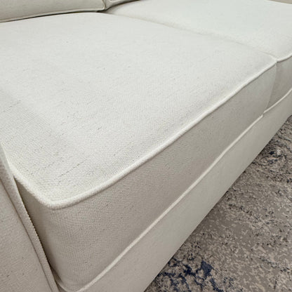 Leah 83" Wide Track Arm 2 Cushion Sofa - Performance Snow