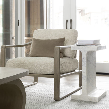 Solitaire 16" Marble End Table