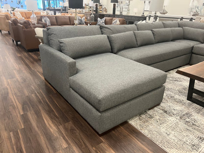 Glenda Quick Ship 170" x 130" Quick Ship Sectional + Left Arm Chaise - Crypton Pepper