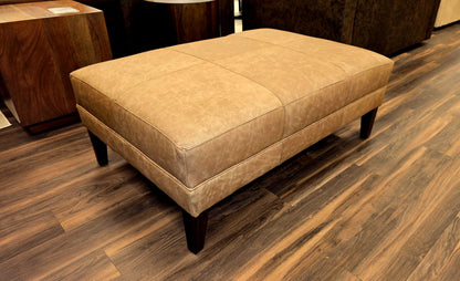 Dutton 46" Customizable Rectangle Top Grain Leather Cocktail Ottoman
