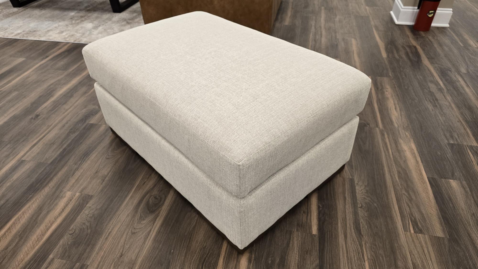 Glenda Quick Ship 41" Ottoman - Crypton Quicksilver