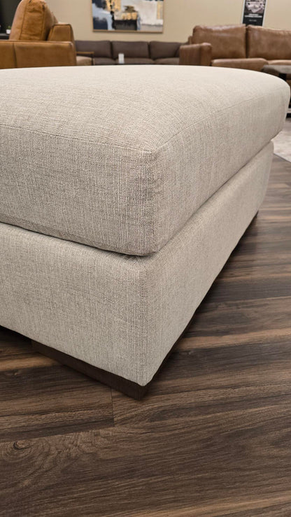 Glenda Quick Ship 41" Ottoman - Crypton Quicksilver