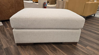 Glenda Quick Ship 41" Ottoman - Crypton Quicksilver