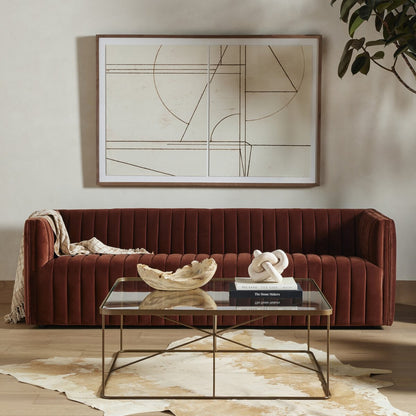 Augustus 88" Bench Seat Sofa - Surrey Auburn