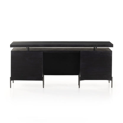 Raymond 71" Desk - Carved Black Wash