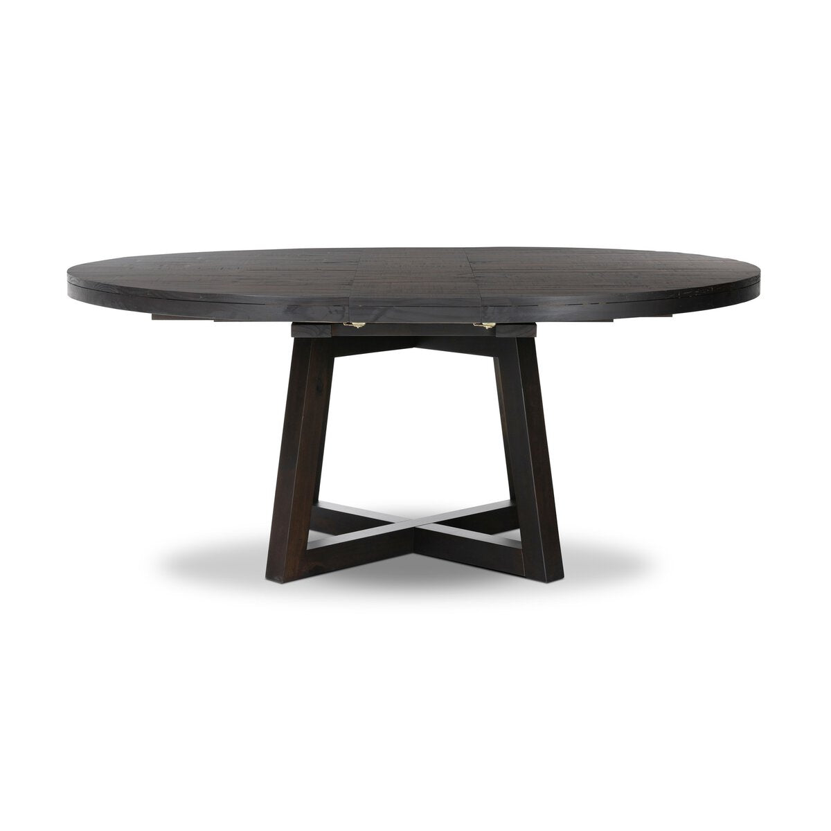 Erwin 60"- 72" Round Extension Dining Table - Dark Carbon