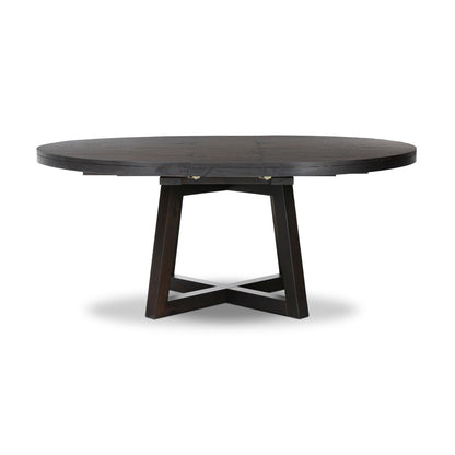 Erwin 60"- 72" Round Extension Dining Table - Dark Carbon