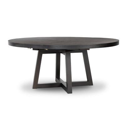 Erwin 60"- 72" Round Extension Dining Table - Dark Carbon