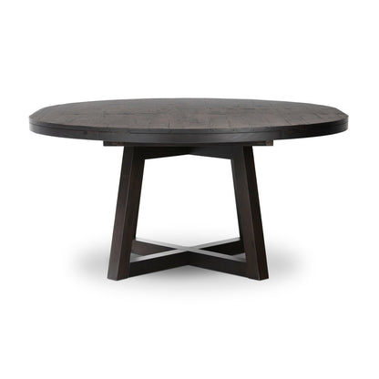 Erwin 60"- 72" Round Extension Dining Table - Dark Carbon
