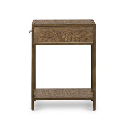 Winsome 20" 1 Drawer Nightstand - Dark Hazel