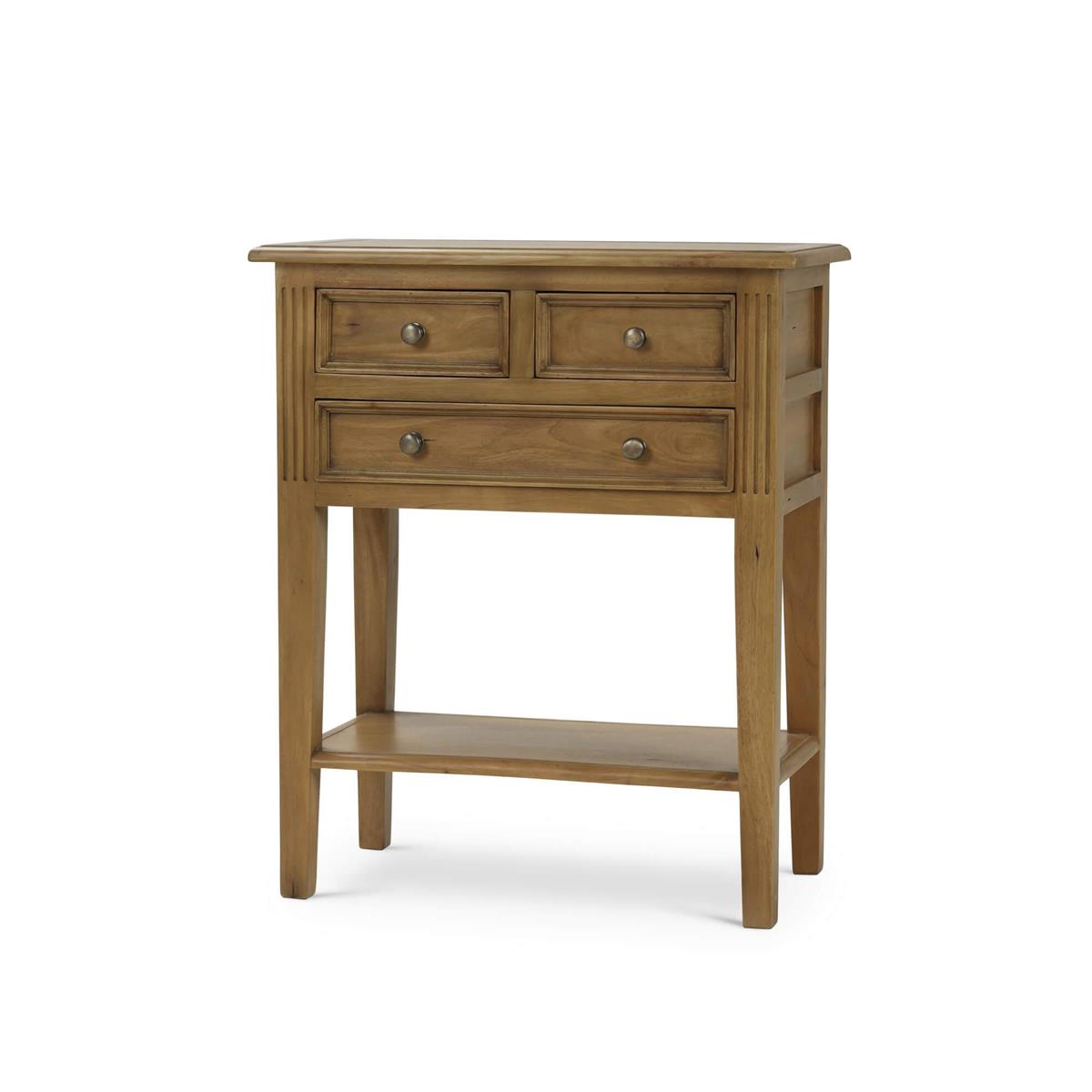 Franklin 31" Mahogany Side Table - Natural