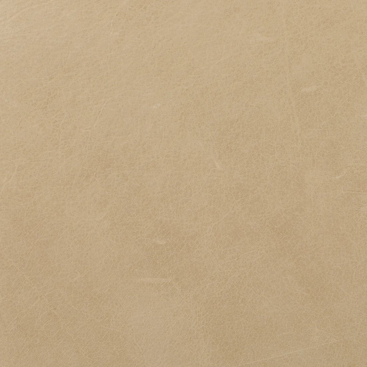 Johnna 22" Top Grain Leather Ottoman - Harness Burlap