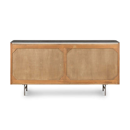 Danvers 65" 6 Drawer Dresser - Dark Brown Oak