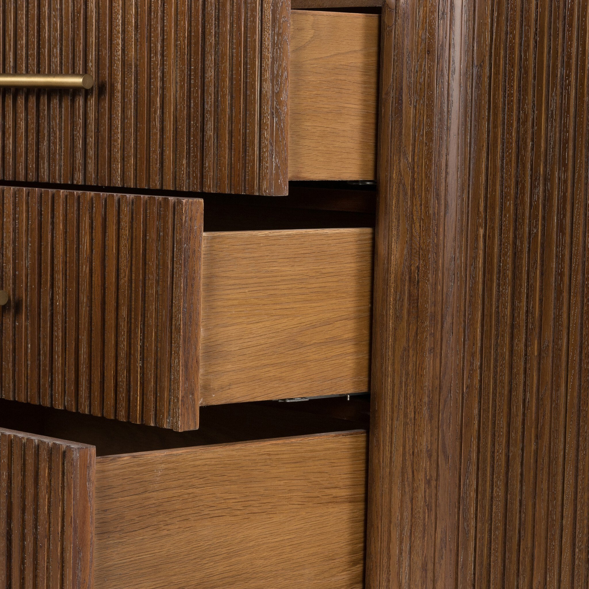 Danvers 65" 6 Drawer Dresser - Dark Brown Oak
