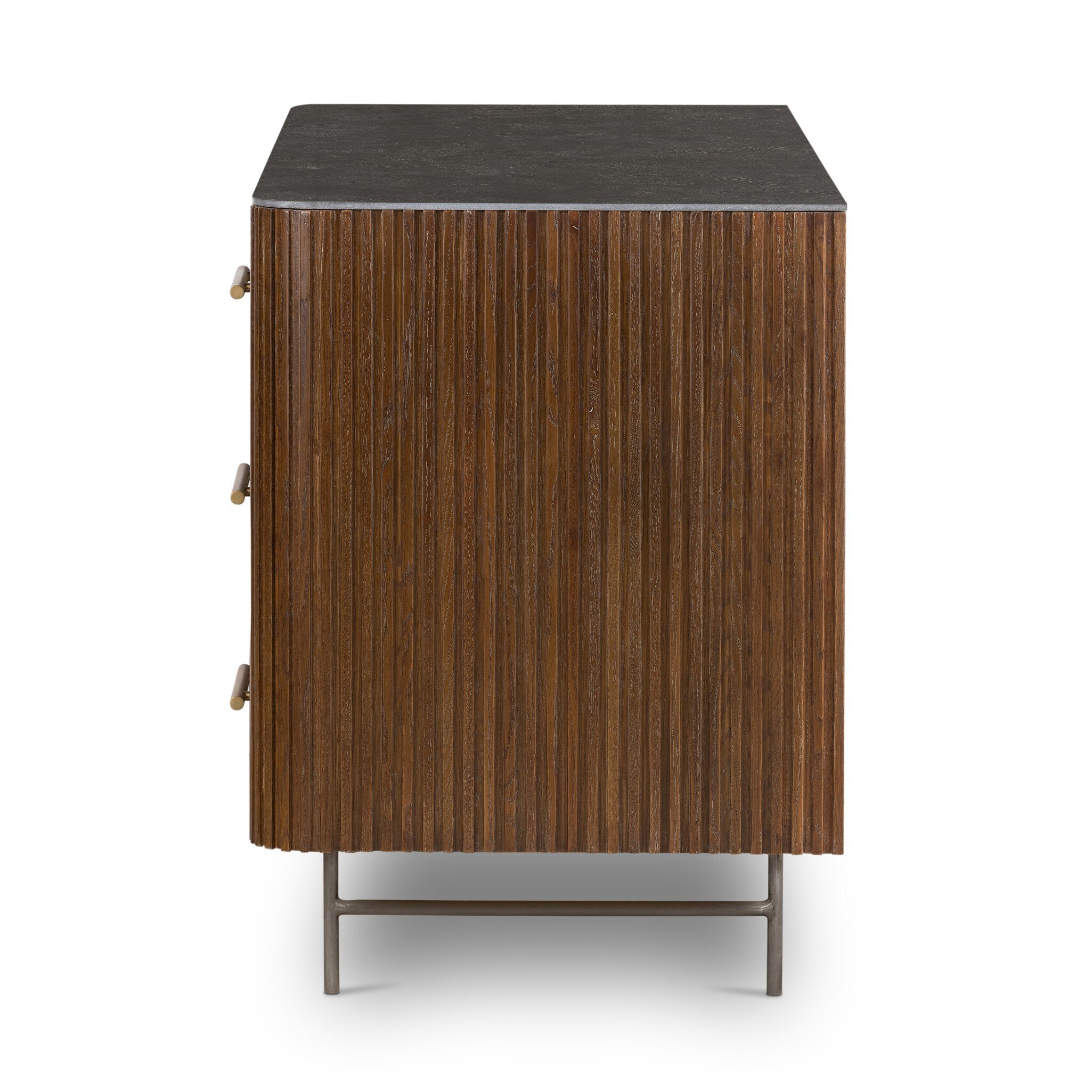 Danvers 65" 6 Drawer Dresser - Dark Brown Oak