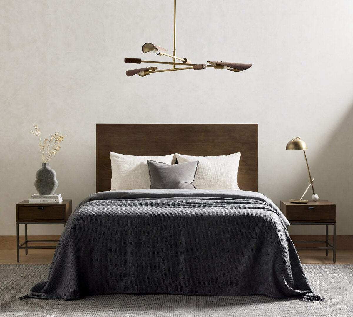 Anders 53" Chandelier - Antique Brass